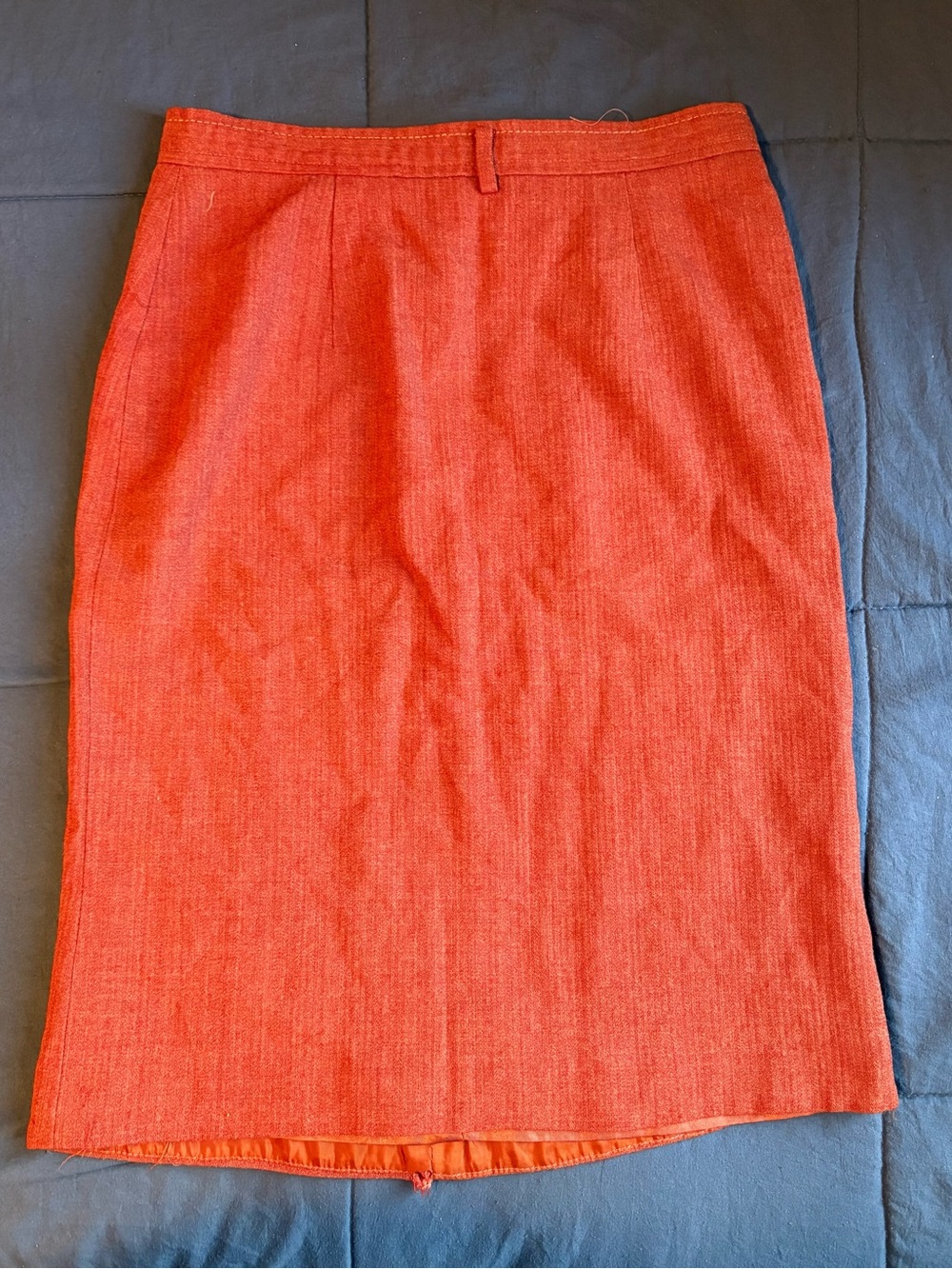 Barneys New York Orange-Red Pencil Skirt - Picture 2 of 8